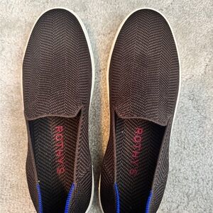 Rothy's Black and Blue Women's Slip-On Loafers